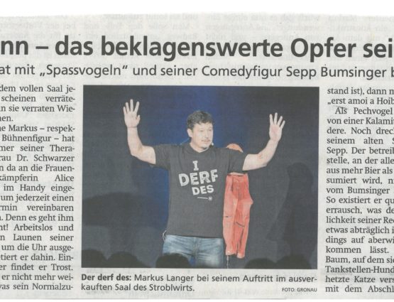 Markus Langer mit Special Guest Sepp Bumsinger